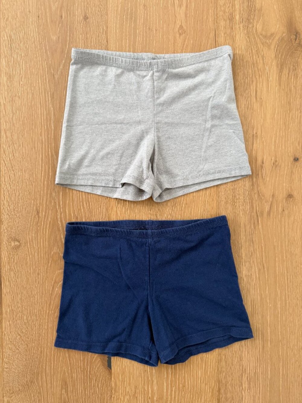 Old Navy Biker Shorts Girls Large 10-12 Navy Blue Gray Cartwheel Bundle of 2 Lot